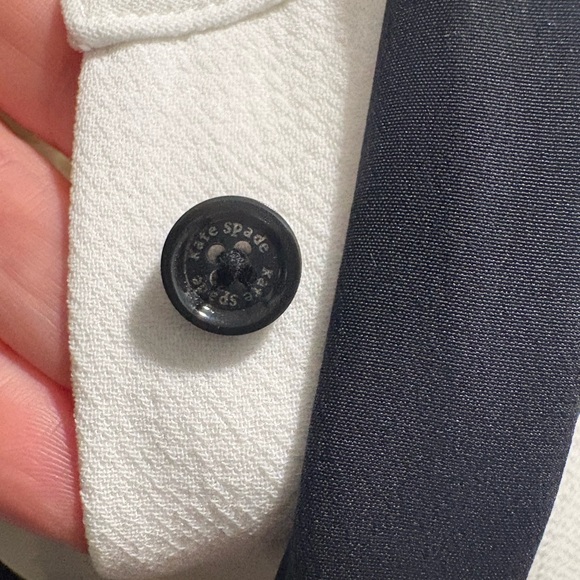 Kate Spade Long Sleeve White Dress with Black Bow - Picture 8 of 13